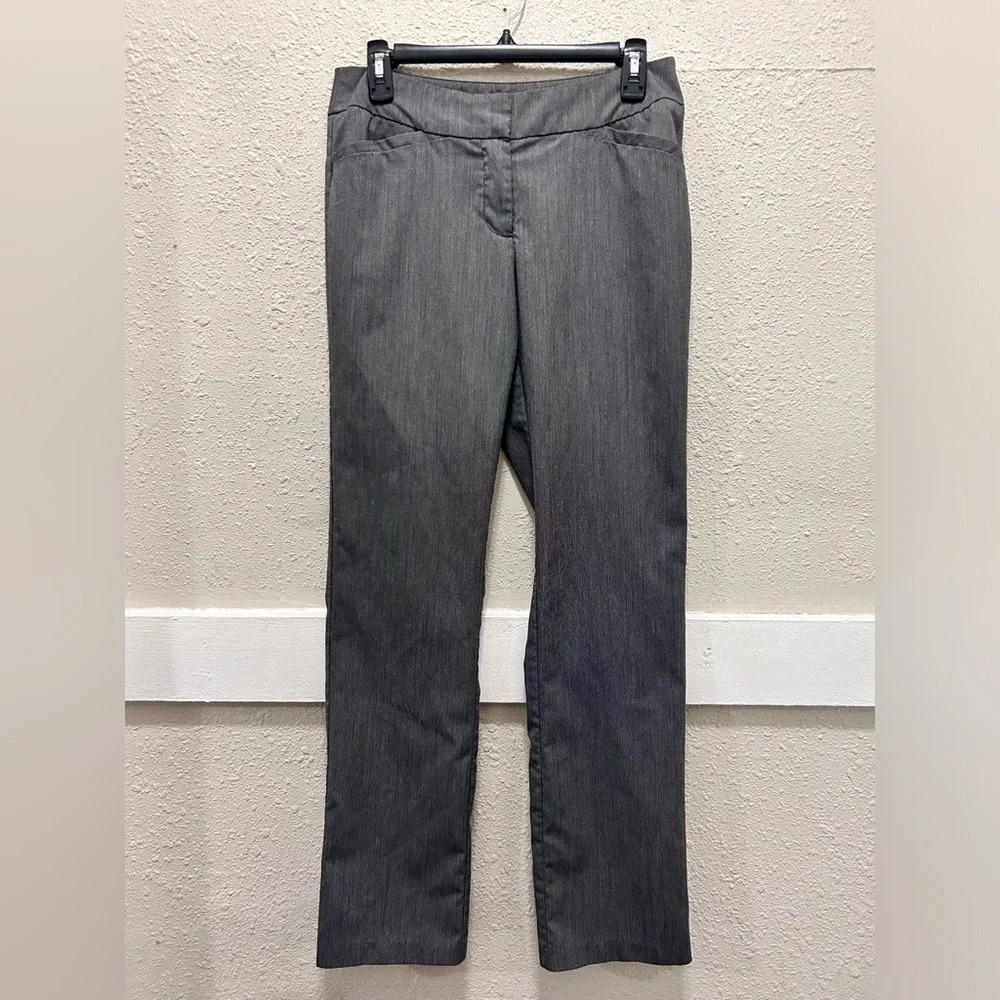 CATO Grey Straight Leg Dress Pants Size 6